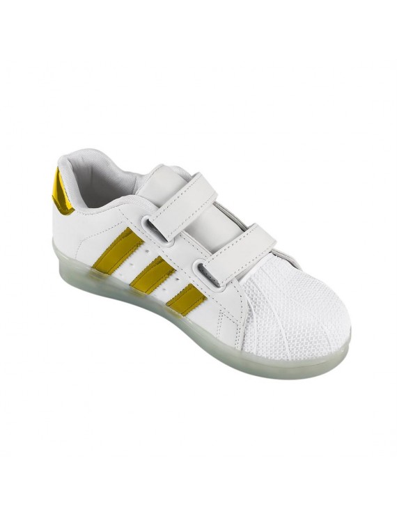 Kids Unisex LED Luminous Shoes Flashing USB Rechargeable Low-cut Shoes