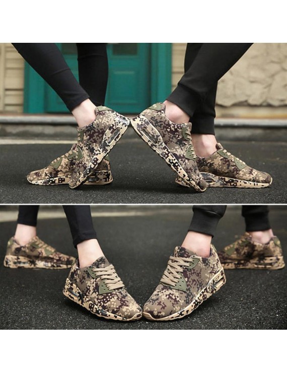 Fashion Camouflage Lovers Shoes Unisex Casual Shoes Breathable Sports Shoes
