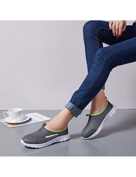 Casual Couple Lover Shoes Lightweight Slip-on Loafers Flat Sole Running Shoes