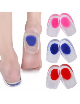 Thin PU sport leisure for men and women, two-color half-yard cushion sole shock absorbant, comfortable heel cushion big red S