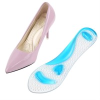 GEL heart-shaped 7-minute mat half-yard invisible massage arch anti-slip mat shock absorption and compression insoles transparent