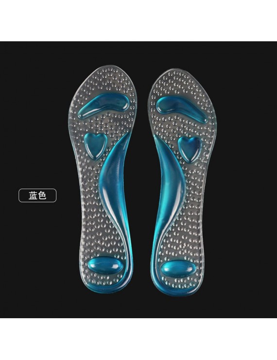GEL heart-shaped 7-minute mat half-yard invisible massage arch anti-slip mat shock absorption and compression insoles transparent