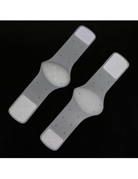 2 double silicone pads with massage shock absorption white arch pad