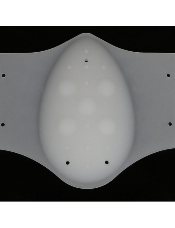 2 double silicone pads with massage shock absorption white arch pad