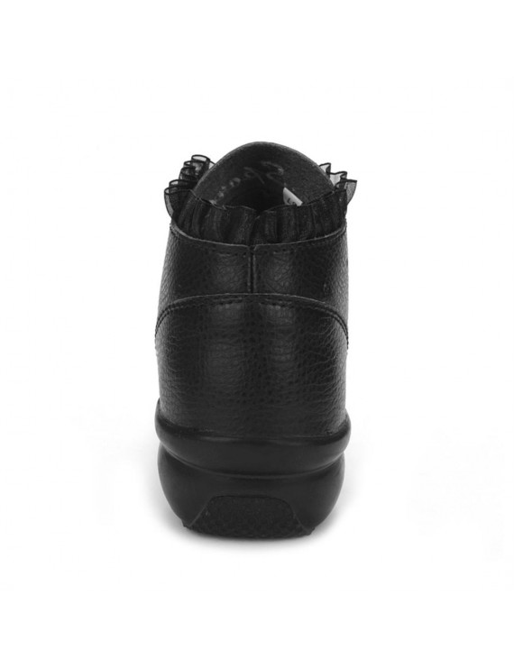 Women Dance Shoes Soft Cow Leather Shoes Sneakers Anti-slip Dance Shoes
