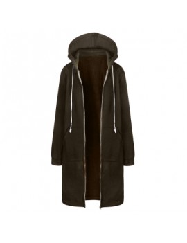 Women Plus Size Warm Hoodie Casual Loose Sweatshirt Coat Velvet Fashion Outwear