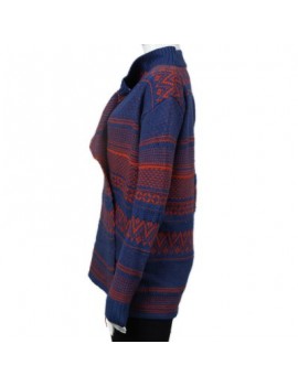 Jacquard Pattern Loose Cardigan