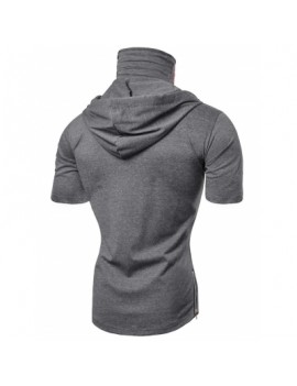 Hooded Short Sleeve T Shirt