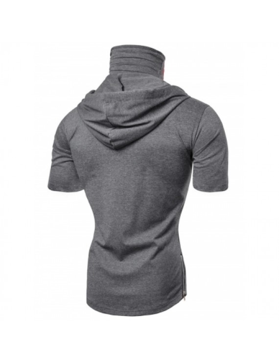 Hooded Short Sleeve T Shirt